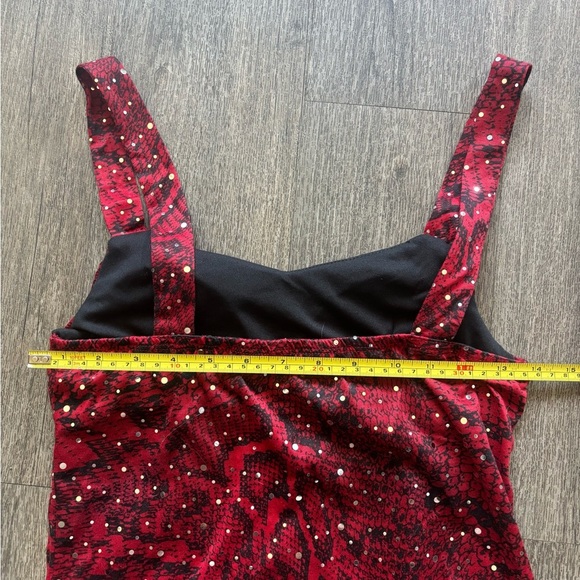GLO Jeans Red Sequin Tank Top - Picture 4 of 5
